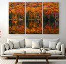 Fall Foliage Wall Art - Autumn Reflection Canvas Print, by MyGreatCanvas | Canvas Wall Art Prints | Photo Prints & Wall Decor