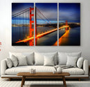 Large Wall Art San Francisco Canvas Print - Wonderful Golden