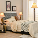 3-Piece Table and Floor Lamp Set with Linen Fabric Lamp Shades by DirectDeals