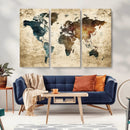 World Map Canvas Print – Detailed Map of the World Wall Art by MyGreatCanvas | Canvas Wall Art Prints | Photo Prints & Wall Decor