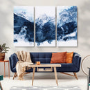 Abstract Blue Mountain Canvas Wall Art – Modern Triptych by MyGreatCanvas | Canvas Wall Art Prints | Photo Prints & Wall Decor