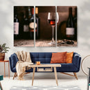 Red Wine and Bottle Canvas Print by MyGreatCanvas | Canvas Wall Art Prints | Photo Prints & Wall Decor