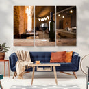 Wine and Bottle Wall Art Canvas Print by MyGreatCanvas | Canvas Wall Art Prints | Photo Prints & Wall Decor