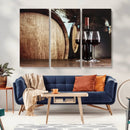 Wine and Barrel Wall Art Canvas Print by MyGreatCanvas | Canvas Wall Art Prints | Photo Prints & Wall Decor
