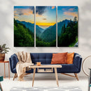 Green Forest Wall Art Canvas Print