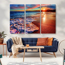 Colorful Coastal Sunset on the Beach Canvas Print, Ocean