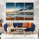 Ocean Beach Wall Art Canvas Print Sunset Artwork Print