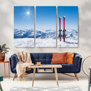 Ski Season Snow Wall Art Canvas Print