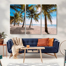 Palm Beach Tropical Island Wall Art Canvas Print