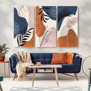 Boho Wall Art Canvas Print Set Mid-Century Prints Bohemian