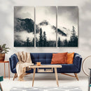 Large Foggy Mountain Forest Wall Art Canvas Print | Misty by MyGreatCanvas | Canvas Wall Art Prints | Photo Prints & Wall Decor