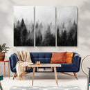 Fogy Forest Canvas Wall Art Print - Mountain Wall Art with