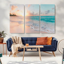 Beach Wall Art - Stunning Ocean Sunset Canvas Print with