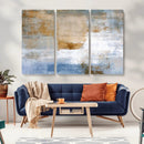 Blue Multi Panel Abstract Wall Art Canvas, Abstract Blue and