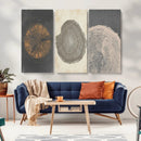 Boho Tree Ring Wall Art, Modern Minimalist Wood Grain