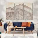 Tree Ring Wall Art Triptych, Rustic Wood Ring Canvas Print, by MyGreatCanvas | Canvas Wall Art Prints | Photo Prints & Wall Decor