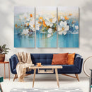 Abstract Flower Wall Art Canvas Print
