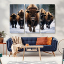 Buffalo Wall Art Canvas Print, American Bison Herd Wall Art by MyGreatCanvas | Canvas Wall Art Prints | Photo Prints & Wall Decor