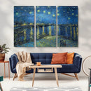 Vincent van Gogh Starry Night over the Rhone Abstract Wall