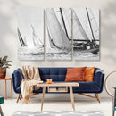 Yacht Sailboat Regatta Canvas Wall Art Canvas Print