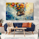 UP-Inspired Floating House with Balloons Canvas Art –