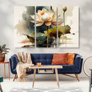 Lotus Flower Watercolor Canvas Print – A Symbol of Serenity by MyGreatCanvas | Canvas Wall Art Prints | Photo Prints & Wall Decor