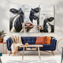 Vintage Baby and Mom Cattle Wall Art Canvas Print by MyGreatCanvas | Canvas Wall Art Prints | Photo Prints & Wall Decor