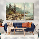 Abstract Acadia National Park Wall Art Canvas Print -