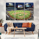 Citi Field Wall Art Print | 3-Panel New York Mets Baseball