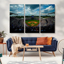 3-Panel Kauffman Stadium Wall Art Print | Large Kansas City