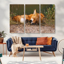 Sleeping Fox Wall Art Canvas Print, Farmhouse Wall Decor and by MyGreatCanvas | Canvas Wall Art Prints | Photo Prints & Wall Decor