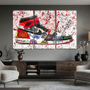 Jordan Shoes Graffiti Wall Art Canvas Print- Jordan Graffiti