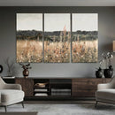 Rustic Field Landscape Wall Art Print, Giclee Canvas Wall