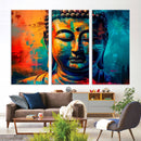 Colorful Buddha Wall Art – Framed Abstract Portrait Canvas by MyGreatCanvas | Canvas Wall Art Prints | Photo Prints & Wall Decor