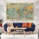 Push Pin World Map Canvas Print – Travel Tracker Wall Art by MyGreatCanvas | Canvas Wall Art Prints | Photo Prints & Wall Decor