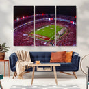 Bryant-Denny Stadium Night Game Triple Canvas Wall Art - by MyGreatCanvas | Canvas Wall Art Prints | Photo Prints & Wall Decor