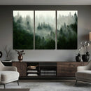 Foggy Forest Wall Art – Tranquil Green Woodland Canvas by MyGreatCanvas | Canvas Wall Art Prints | Photo Prints & Wall Decor