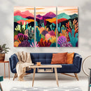Abstract Kusama Print - Landscape Canvas Wall Art Print -