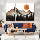 Modern Abstract Mountain Canvas Wall Art Print, Abstract by MyGreatCanvas | Canvas Wall Art Prints | Photo Prints & Wall Decor