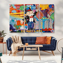 Pop Art Monopoly Man Canvas Wall Art Print - Bold and