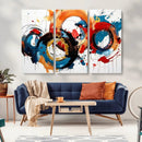 Abstract Wall Art, Rings Wall Art Canvas Print