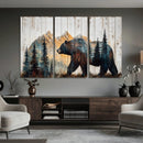 Rustic Bear Wall Art - Grizzly 399 Bear Wall Art - Mountain
