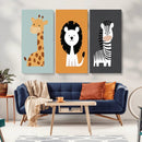 Boho Jungle Animal Nursery Wall Art Prints – Safari Decor