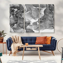 Black White Abstract Canvas Wall Art - Fluid Ink Artwork - by MyGreatCanvas | Canvas Wall Art Prints | Photo Prints & Wall Decor