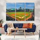 Wrigley Field Chicago Cubs Panoramic Canvas Print –