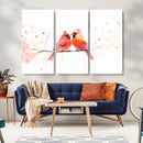 Cardinal Bird Canvas Wall Art - Male and Female Cardinal by MyGreatCanvas | Canvas Wall Art Prints | Photo Prints & Wall Decor
