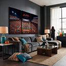 Texas Stadium Night Game Wall Art Canvas Print – Vibrant