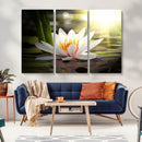 Lotus Flower Wall Art Canvas Print, Water Lily Large Wall