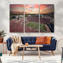 Indiana Memorial Stadium Wall Art Canvas Print, Framed