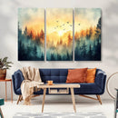 Abstract Forest Wall Art Print- Serene Nature Canvas Print by MyGreatCanvas | Canvas Wall Art Prints | Photo Prints & Wall Decor